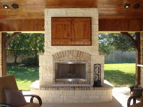 Cool Outdoor Tv Enclosure Ideas Outdoor Remodel Patio Fireplace