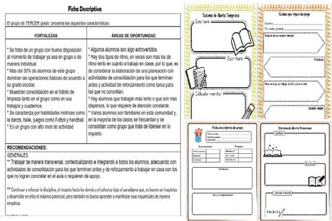 Pack De Fichas Descriptivas Aula Virtual Primaria