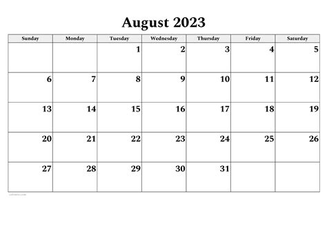 August 2024 Calendar Free Printable Pdf Xls And Png