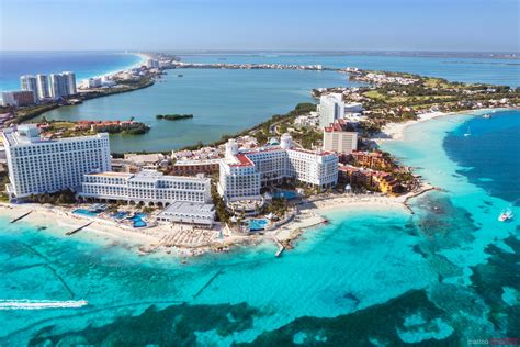 Aerial View Of Cancun Hotel Zone Quintana Roo Mexico Images Libre