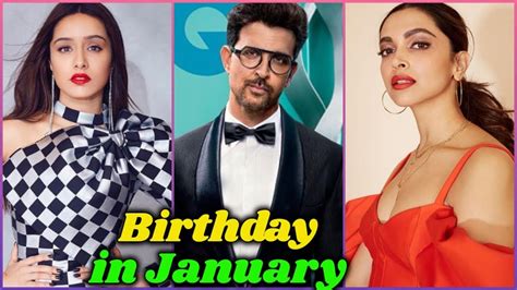 Bollywood Stars Birthday In January Youtube