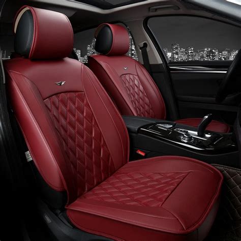 129 84us 6 colors luxury leather car seat cover universal sport car seat covers whole