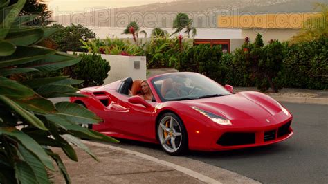 Ferrari Red Convertible Sports Car In Magnum Pi S02e17 The Night Has