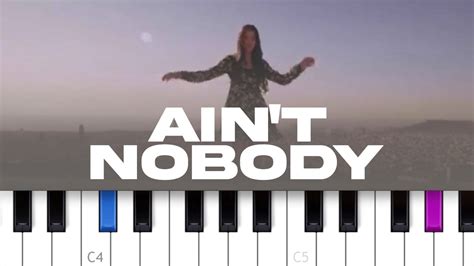 Felix Jaehn Aint Nobody Ft Jasmine Thompson Piano Tutorial Youtube