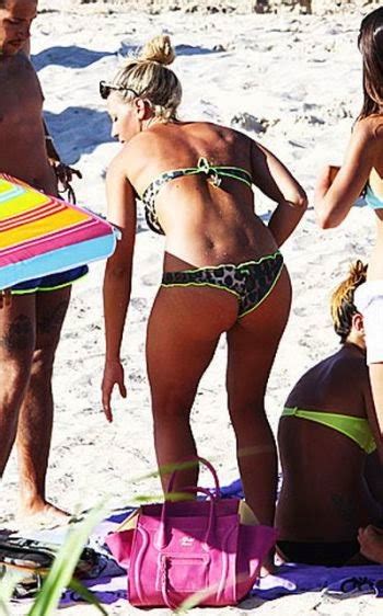 Retro Bikini Giulia Calcaterra Shows Off Black Bikini In Formentera