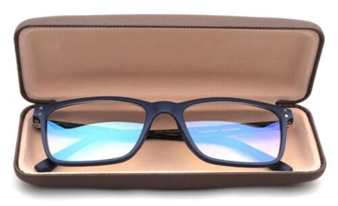 Blue Ray Blocking Reading Glasses For Men Large Rectangular Frame W