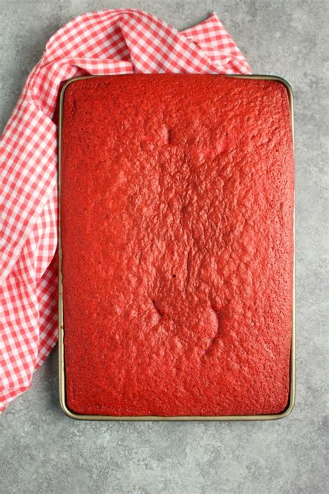 red velvet sheet cake delightful e made