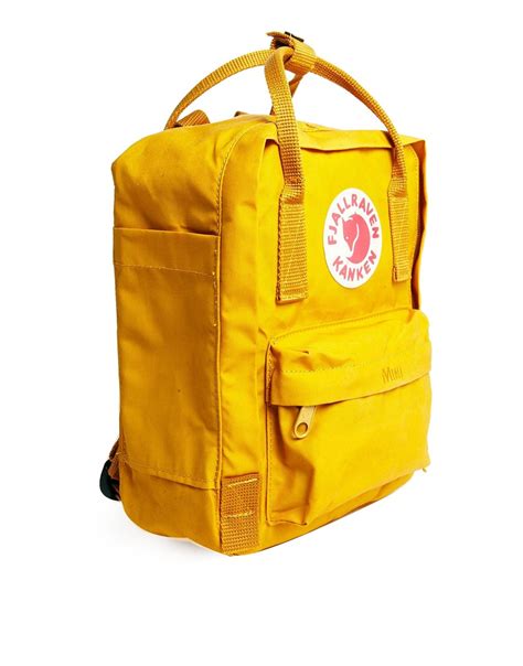 Fjallraven Kanken Mini Bag In Yellow Lyst