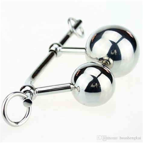Female Anal Hook Vagina Double Ball Plug In Steel Chastity Belts Rope