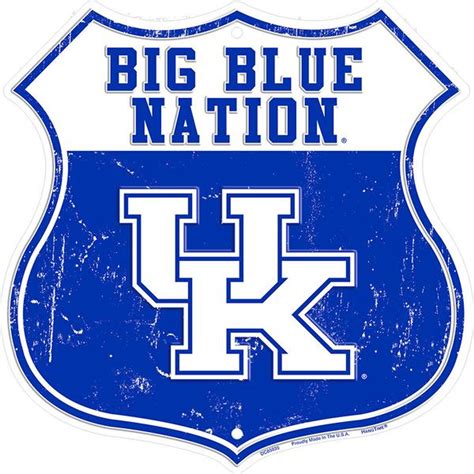 Kentucky Big Blue Nation Route Shield Sign