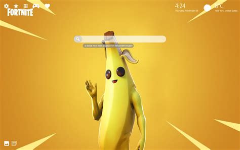 Peely Banana Skin Fortnite Hd Wallpaper Theme Chrome Web Store