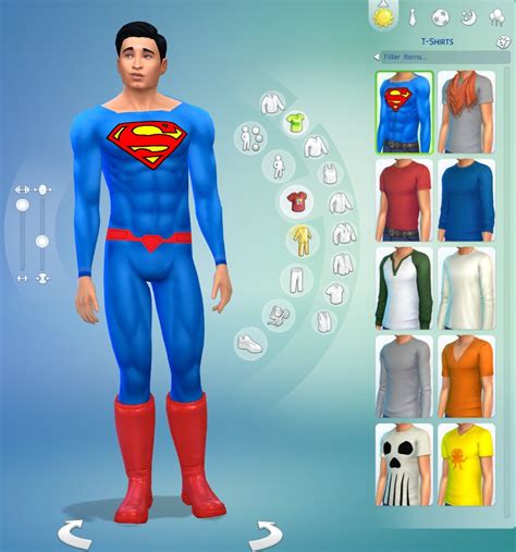 Mod The Sims Sims 4 Superman Outfit