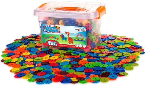 Creative Kids Flakes 1400 Piece Interlocking Plastic Disc Set For