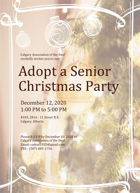 CAD Adopt A Senior Christmas Party – Calgary Association of the Deaf