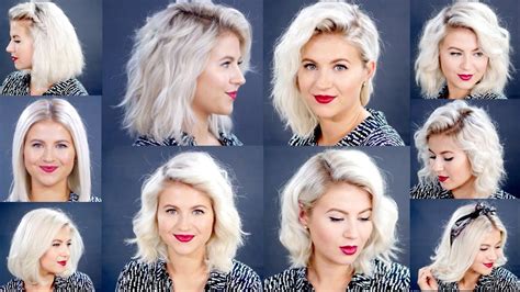 How To 10 Easy Short Hairstyles With Flat Iron Tutorial Milabu