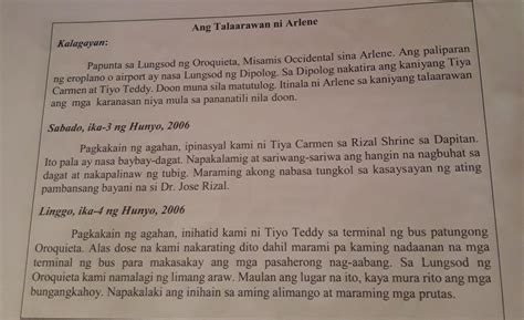 Gumawa Ka Ng Iyong Sariling Talaarawan Ano Ano Ang Iyong Ginagawa Kapag