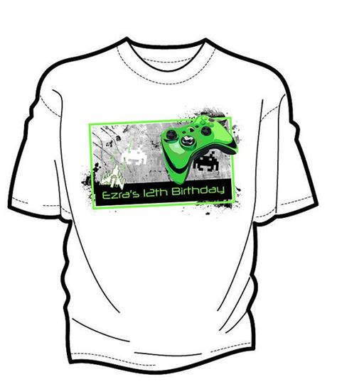 Customized Gamer T Shirt Iron On Digital File Gamer T Shirt Shirts