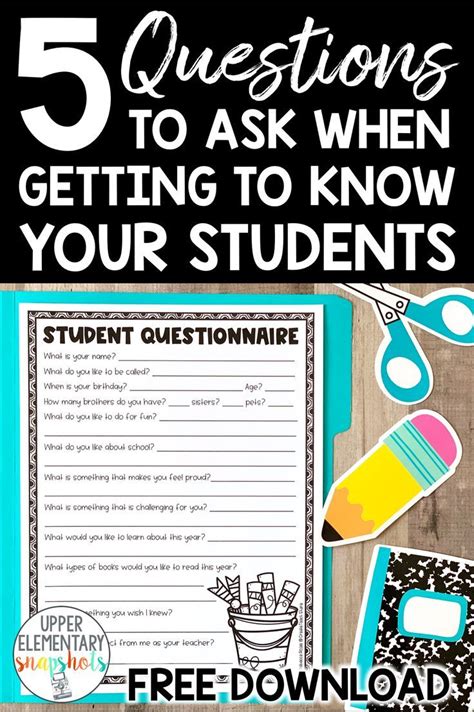 5 Questions To Ask When Getting To Know Your Students