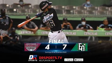 Resumen J Gigantes Del Cibao Vs Estrellas Orientales Dic