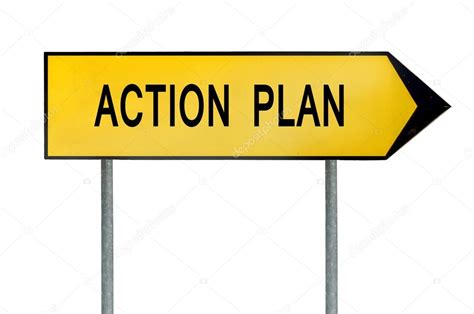 Yellow Street Concept Action Plan Sign — Stock Photo © Bennian 97607002