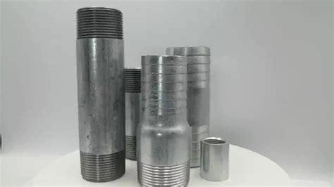 npt carbon steel sch20 double male threaded pipe nipples cold and electric galvanized gi pipe