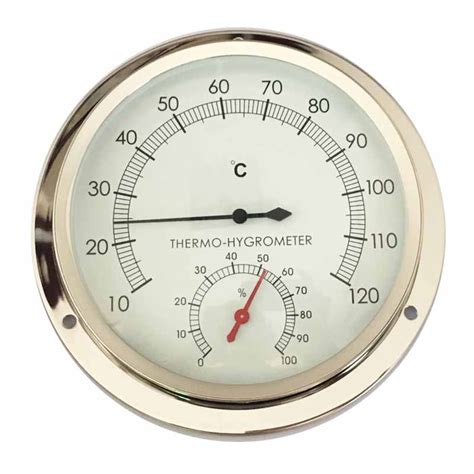New Full Stainless Steel Shell Temperature And Humidity Meter Sauna