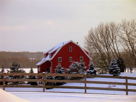 Winter Barn Scenes Winter Scenes Barn Scenes