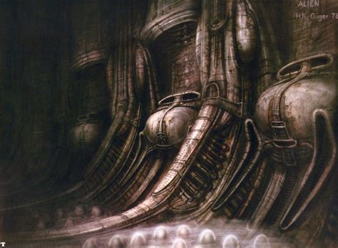 The Original Alien Concept Art Is Terrifying Giger Art Hr Giger
