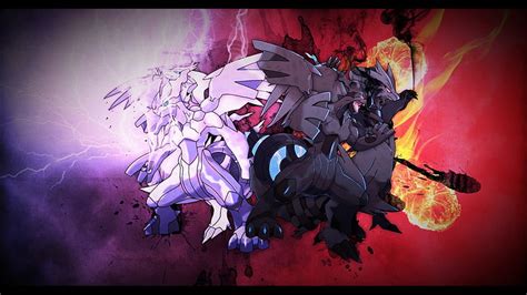 Reshiram Zekrom Merged Reshiram Pokemon Dragon Mixed Zekrom Combined Hd Wallpaper Peakpx