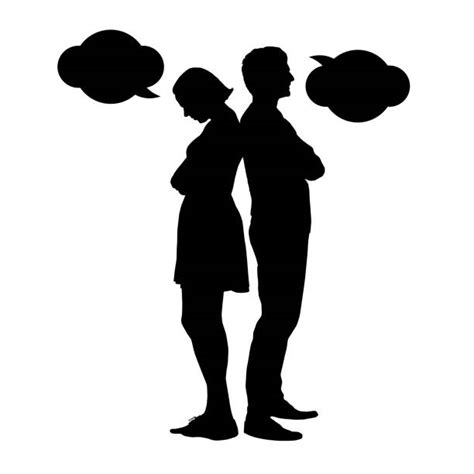 Silhouette People Arguing Stock Photos Pictures And Royalty Free Images