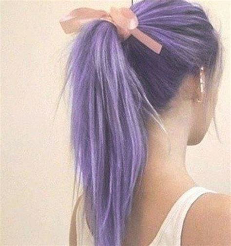 Lavender Hair With Gentle Highlights Chic Lavender Ombre Hairstyles