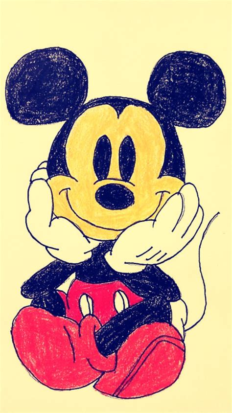 Step By Step Mickey Mouse Drawing Tutorial Easy Mickey Mouse Drawings