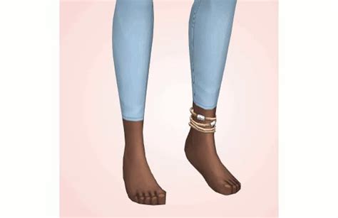 Anklet Collection Wip Sims 4 Cas Maxis Match Platform Boots