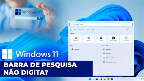 Barra De Pesquisa Windows N O Funciona Solu O Windows Search Youtube