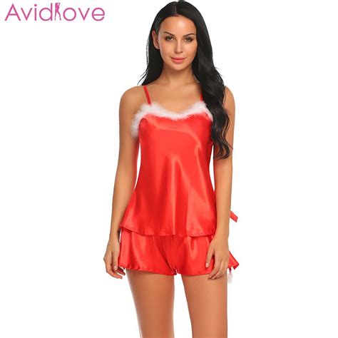 Buy Avidlove Womens Pajamas Cami Sexy Sleepwear Lingerie Costumes Underwear