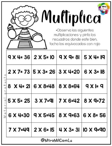 Cuaderno Repasamos Las Multiplicaciones Tablas De Multiplicar The