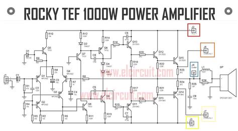 Nad 218 thx power amplifier schematic. Power Amplifier 1000W Rocky TEF | Rangkaian elektronik, Tata letak, Elektronik