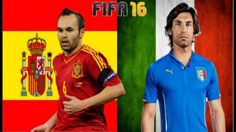 Este domingo 30 de junio se juega en rio de janeiro la final de la copa confederaciones de fútbol. España vs Italia UEFA Euro 2016 FIFA 16 Gameplay - YouTube