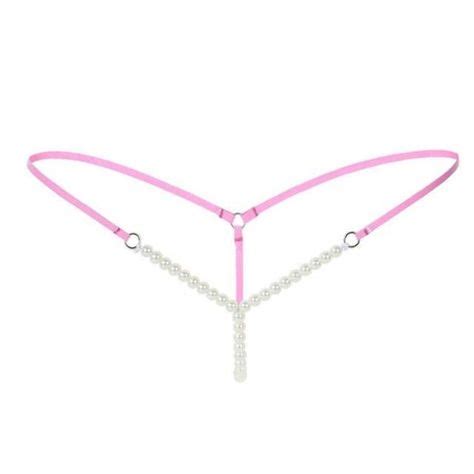 Low Waist Sexy Lingerie Underwear New Women Pearl G String And