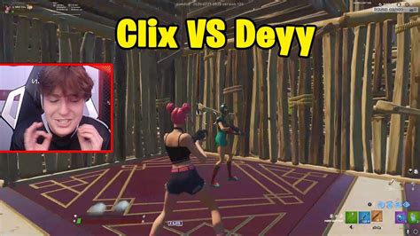 Clix Vs Deyy 1v1 Boxfights Fortnite 1v1 Youtube