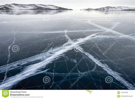 Lake Baikal Is A Frosty Winter Day Largest Fresh Water Lake La Stock