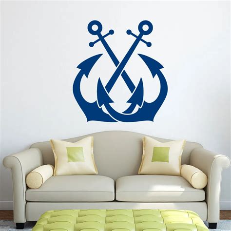 Anchor Wall Decal Sticker Nautical Wall Decor Sea Ocean Wall Stickers