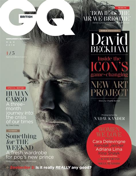 David Beckham Covers British Gq March 2016