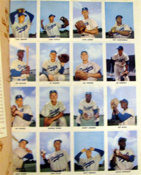 lot detail 1955 brooklyn dodgers stamp book championship year