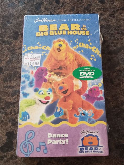 Brand New Bear In The Big Blue House Dance Party Vhs Rare