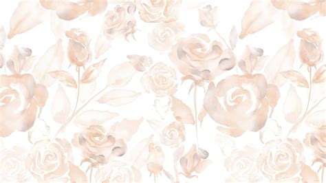 Flower Desktop Wallpaper Floral Beige Premium Photo Illustration