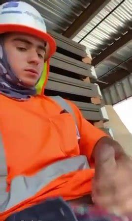 Sexy Construction Worker Newbie Jerking His Cock On Break Thisvid