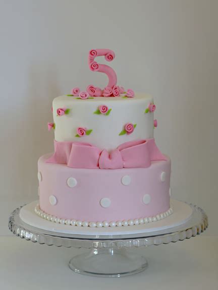 Pretty In Pink 5th Birthday Cake