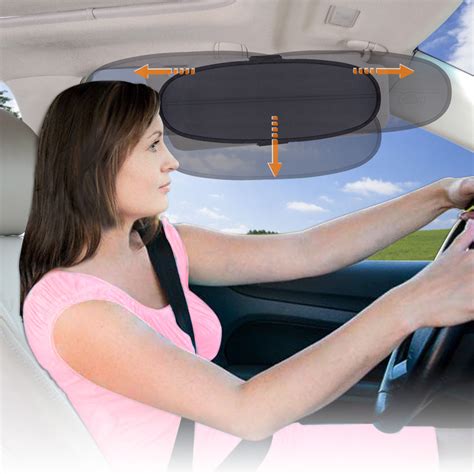 Tfy Anti Glare Car Sun Visor Sunshade Extender For Drivers Or