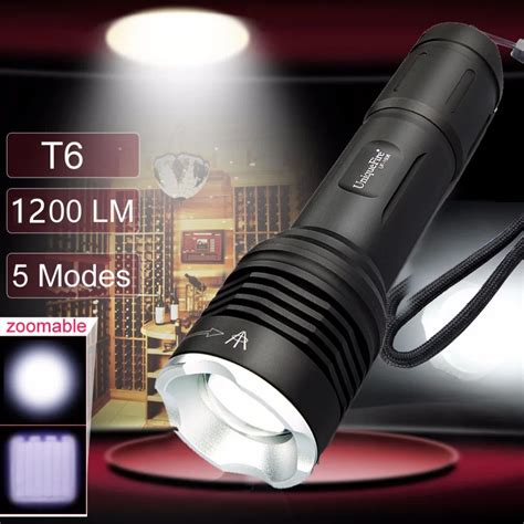 Uniquefire 1506 Tactical Flashlight 1200 Lm Cree Xml T6 Led Flashlight